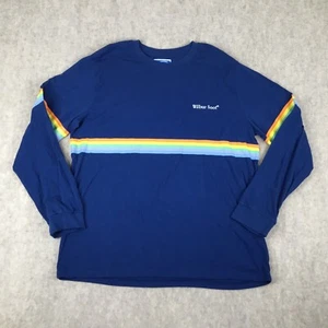 Camiseta Wilbur Hollín Vintage Años 90 Para Hombre 3XL Multicolor Rayas Manga Larga Algodón - Imagen 1 de 13