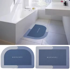 40x60cm Bathroom Mat Super Water Absorbent Bathroom Rug Non-Slip Soft jeXTm - Picture 1 of 15