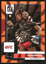 2023 Donruss UFC Holo Orange Laser #194 Leon Edwards