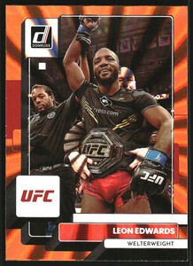 2023 Donruss UFC Holo Orange Laser #194 Leon Edwards