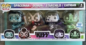 Kiss Exclusive Individual Colors Funko Pop 4 Pack Gene, Paul, Ace, Peter Neu in OVP - Bild 1 von 6