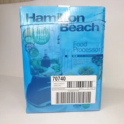 Hamilton Beach Top Mount 8 Cup Food Processor, Model 70740 NEW - Image 1 of 4