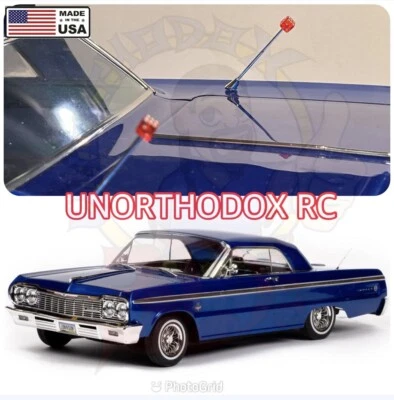 Redcat Sixty Four Impala Rc Lowrider transparent rot Würfel für Antennen - Bild 1 von 4