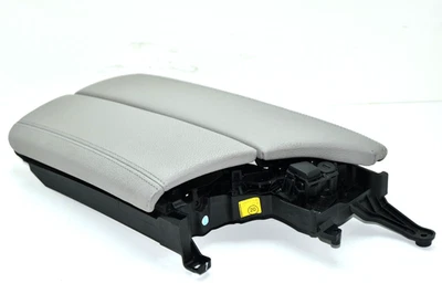 💎 2011-2016 BMW 528i 535i cinza console central couro apoio de braço conjunto tampa fabricante de equipamento original - Imagem 1 de 4