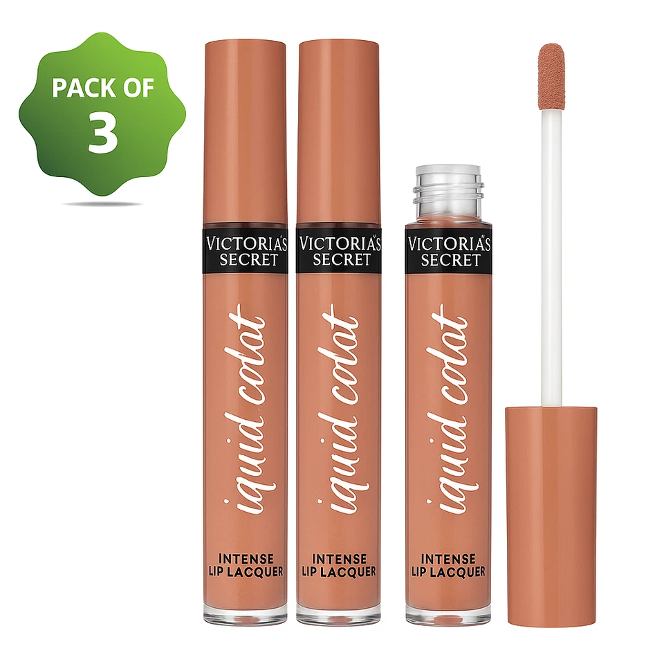 Victoria’s Secret Liquid Color Intense Lip Lacquer – Innocence –3 Pack 3.1g Each - Image 1 of 1