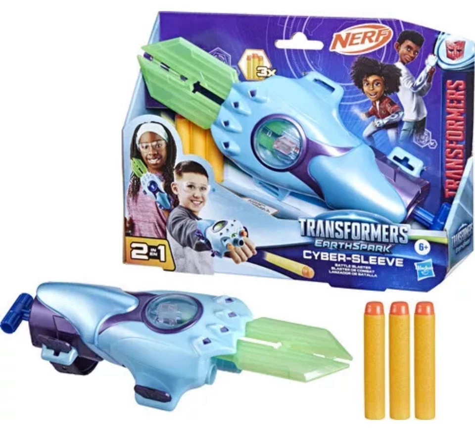 Nerf Transformers Earthspark Cyber-Sleeve Battle Blaster New  - Image 1 of 4