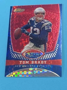 TOM BRADY 2008 TOPPS FINEST MOMENTS XFRACTOR REFRACTOR 7/50 TB12 - Picture 1 of 12