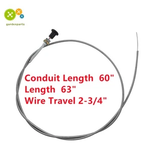 Cable obturador universal giratorio 237 (viaje de 2-3/4") conducto interior de 60" - Imagen 1 de 12