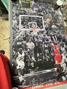 Michael Jordan Iconic Shot Vs Jazz poster - Picture 1 of 3