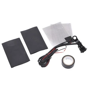 Ι 12V Motorcycle Heated Grip Pads 2‑Gear Black Handlebar Hand Warmers For - Picture 1 of 12