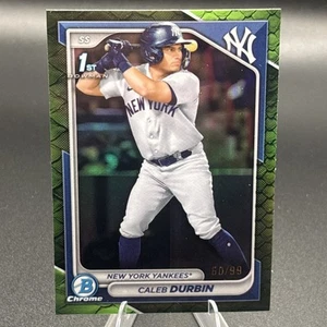 Caleb Durbin #BCP-214 60/99 Reptilian Green Yankees 2024 Bowman Cromo 1er - Imagen 1 de 3