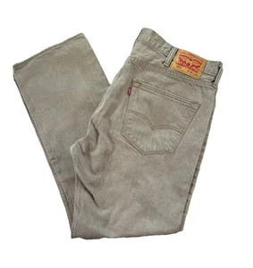 Jeans Levi's 501 Talla 38 x 30 Gris Denim Botón Mosca Algodón Regular Clásico - Imagen 1 de 5