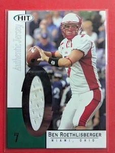 2004 Sage Ben Roethlisberger Authentication Jersey #JBR Rookie Card (RC) - Picture 1 of 2
