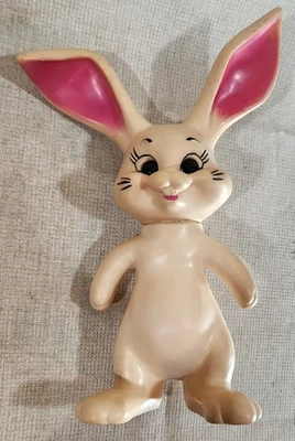Great Vintage Roy Des of Fla Plastic Rabbit Coin Bank 1968/69 - Image 1 of 4