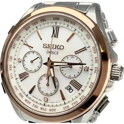 SEIKO DOLCE 8B92 0AD0 Solar Wave Limited Edition Titanium Ceramic Watch - Image 1 of 4