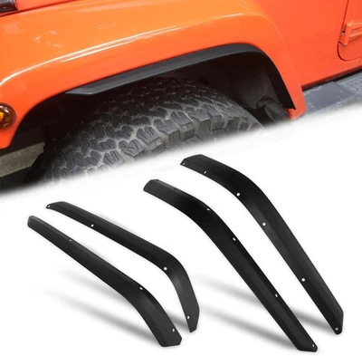 Guardabarros delantero trasero 4 piezas para Jeep Wrangler JK JKU Unlimited ABS Foto 1 de 4