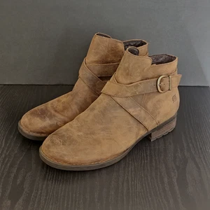 Geboren Trinculo Damen-Stiefeletten lässig Reißverschluss Größe 11M Grand Canyon braun Leder - Bild 1 von 12