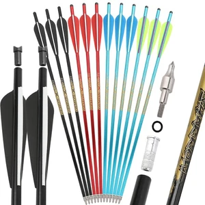 20" 22" Armbrustbolzen Aluminium Bolzen Bogenschießen Bogen Jagd Armbrustpfeile - Picture 1 of 21