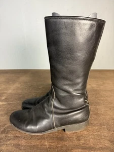 ALPINESTARS MALCOLM SMITH BLACK LEATHER STREET MOTORCYCLE BOOTS MENS SIZE 9 - Picture 1 of 10