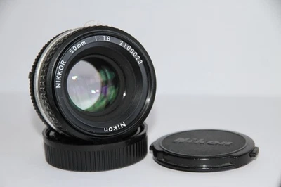 Nikon Nikkor 50mm f/1.8 Standard Prime Lens F Mount. See Description. - Image 1 of 4