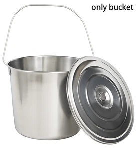 Stainless Steel Bucket with Handle 5Ltr HDuty Premium Quality NewModel - Picture 1 of 11