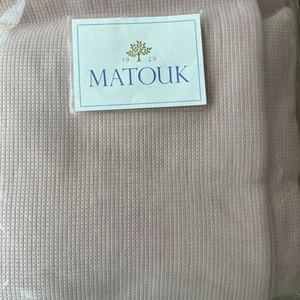 MATOUK~Coverlet~GIORGIO~KING MATELASSE~Bedspread/ Blanket~PINK~100% Cotton~$585 - Picture 1 of 5