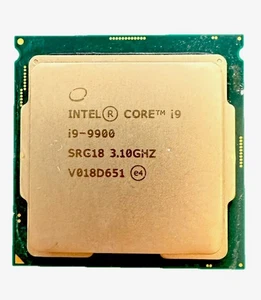 9. generacji Intel Core i9-9900 3,10 GHz 8-rdzeniowy 16 MB LGA1151 Desktop CPU SRG18 - Zdjęcie 1 z 2