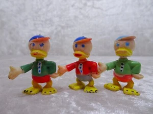 mgyU8v - 3 x Kunststoff Disney Figur Tick, Trick und Track - Vintage - 3,5 cm - Bild 1 von 3