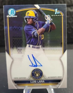 2023 Bowman Chrome AUTO Luis Lara - Milwaukee Brewers - Bild 1 von 2
