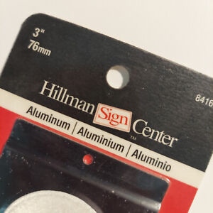 Hillman Sign Center 3 Inch Aluminum Reflective Address Number New, Shelf-Pull