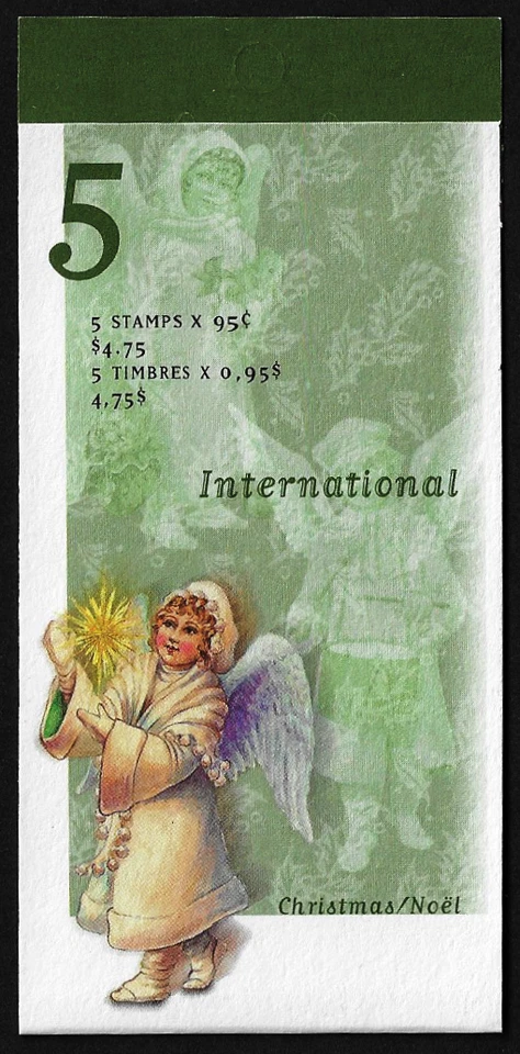 Canada Stamps -Booklet Pane of 5 -Christmas Victorian Angels #1817a (BK224) MNH - Image 1 of 1