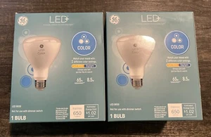 NEW! TWO (2) GE Lighting 93100287 8W 650 Lumens Soft White BR30 LED Light Bulb - Picture 1 of 4