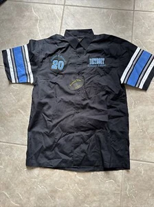 Exclusive Wear Detroit Lions Button up Shirt Legend of Detroit #20 Barry Sanders - Picture 1 of 8