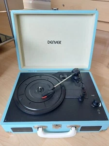 TOCADISCOS PORTÁTIL DENVER VPL-120 AZUL - REPRODUCTOR DE DISCOS PORTÁTIL CON USB - Imagen 1 de 5