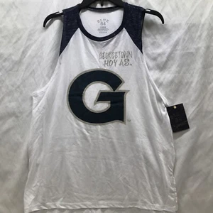 Georgetown Hoyas Tank Top Womens Large Muscle Shirt USA Made Student Alumni NEW - Picture 1 of 12