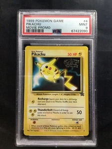 Pokemon Cards: Wizards Black Star Promo: Pikachu 4 PSA  9 - Picture 1 of 6