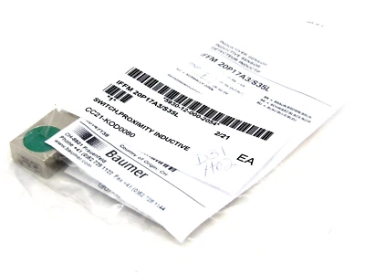 NEW BAUMER IFFM 20P17A3/S35L INDUCTIVE PROXIMITY SWITCH IFFM20P17A3S35L - Image 1 of 4