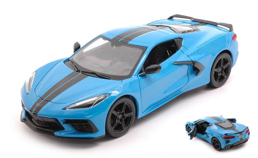 Maisto CHEVROLET CORVETTE C8 2020 BLUE 1:24 - Imagen 1 de 1