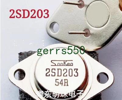 1 pcs New Sanken 2SD203 sealed transistor TO-3  cap triode - Image 1 of 2