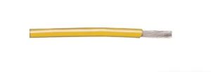 Alpha Wire Hook-up Wire PVC Series Yellow 0.75 mm² Hook Up Wire, 18 AWG, 16/0.25 - Picture 1 of 1