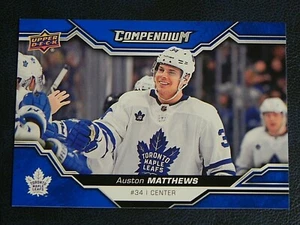 2018-19 18/19 UD Compendium BLUE #360 Auston Matthews Toronto Maple Leafs - Imagen 1 de 2