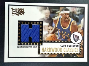 2005-06 Topps 1952 Style Hardwood Classics Jerseys Cliff Robinson #HCR-CR Nets - Picture 1 of 7