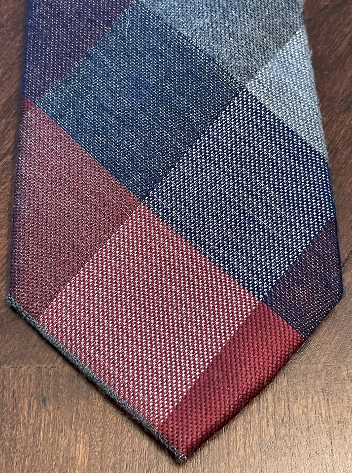 Corbata Express roja azul gris 72 % poliéster 22 % rayón para hombre hecha en China Foto 1 de 4