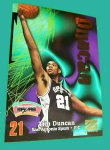 Tarjeta de novato 1997-98 Skybox Basketball Z Force #111 Tim Duncan San Antonio Spurs - Imagen 1 de 11