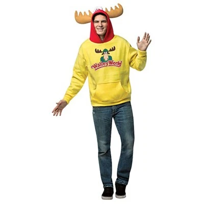 HAHA Sudadera con Capucha Vacaciones Walley Mundo Cabeza de Alce Sombrero Halloween Disfraz Hombres XXL 50-52 Foto 1 de 2