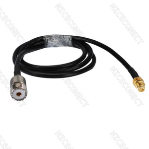 Conjunto de cable cola de cerdo de antena de radioaficionados conector 1,5M RP-SMA a UHF SO239 - Imagen 1 de 3