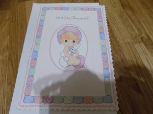Congratulations New Baby Isn't She Precious Moments Hallmark Greeting Card - Picture 1 of 5