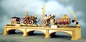 First Trains, ein holzbearbeitendes Eisenbahnprojekt aus der frühen Lokgeschichte - Bild 1 von 8