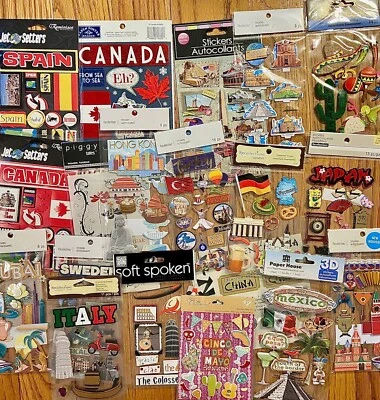 RECOLLECTIONS, K & COMPANY, JET SETTERS, PAPER HOUSE & MORE World Travel Countries, Cities MAMBI, Recollections, Jet Setters, etc YOU CHOOSE