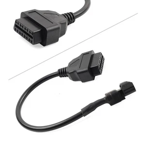Conector adaptador de cable de diagnóstico OBD2 macho de 3 pines a 16 pines apto para KYMCO EFI - Imagen 1 de 11